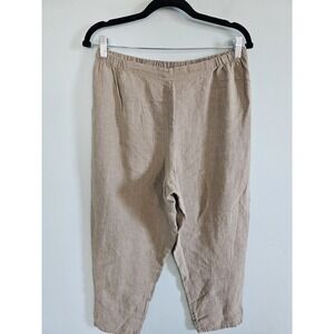 Flax 100% Linen Pullon Pants M
